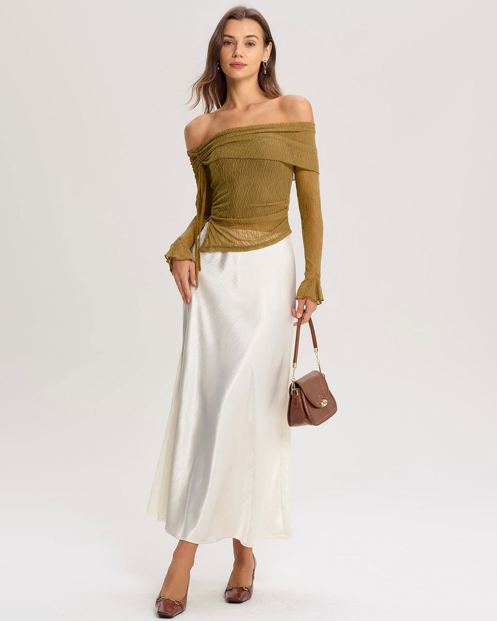 Women's Knitted Polyester Tees Tops - RIHOAS