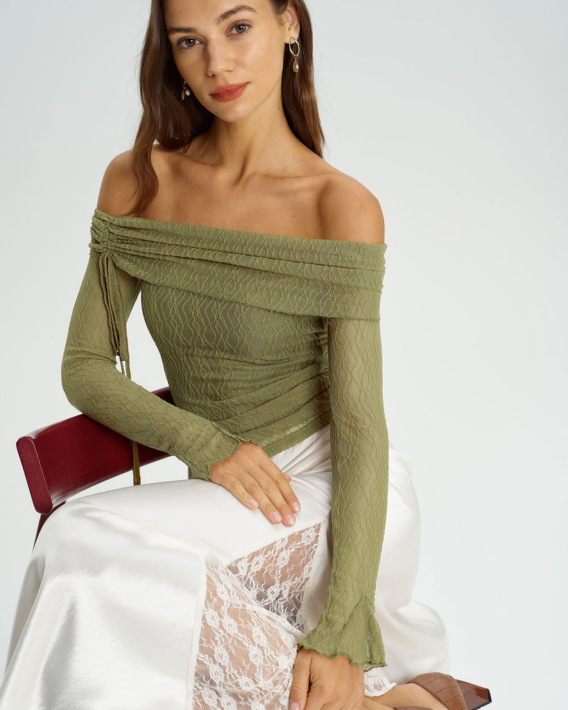 Women's Knitted Polyester Tees Tops - RIHOAS