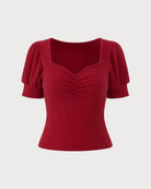 Women's Knitted Polyester Tees - RIHOAS