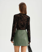 Women's Knitted Polyester Tees Tops - RIHOAS