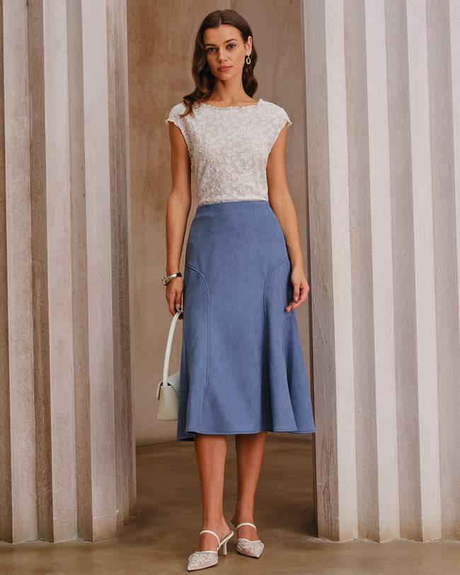 Women's Knitted Polyester Tees Tops - RIHOAS