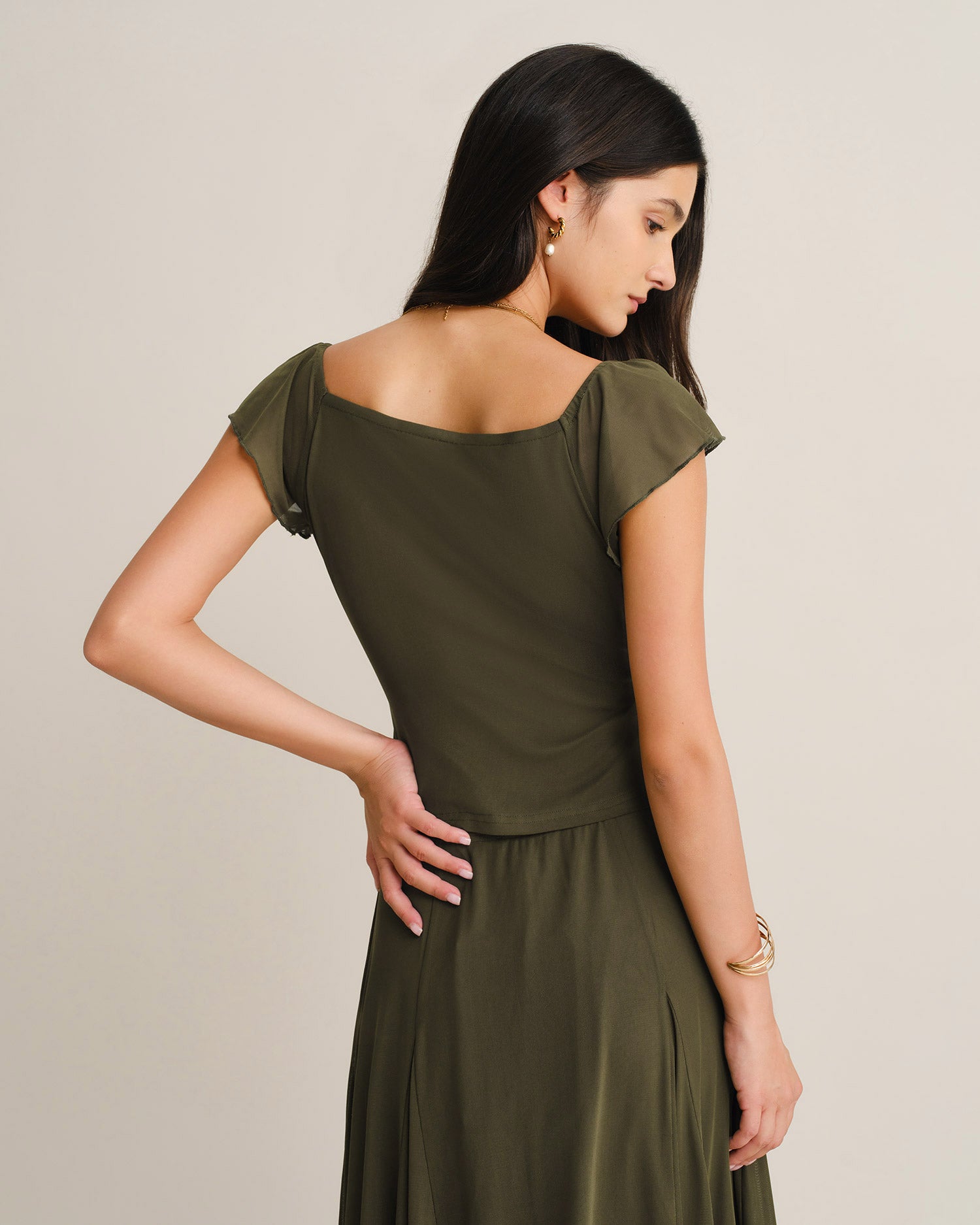 Women's Knitted Polyester Tees - RIHOAS