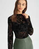 Women's Knitted Polyester Tees Tops - RIHOAS
