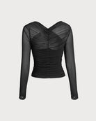 Women's Knitted Polyester Tees Tops - RIHOAS