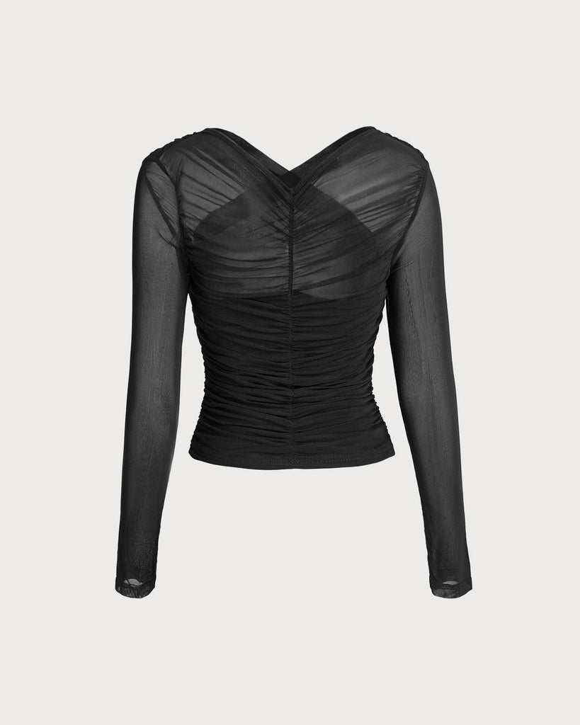 Women's Knitted Polyester Tees Tops - RIHOAS