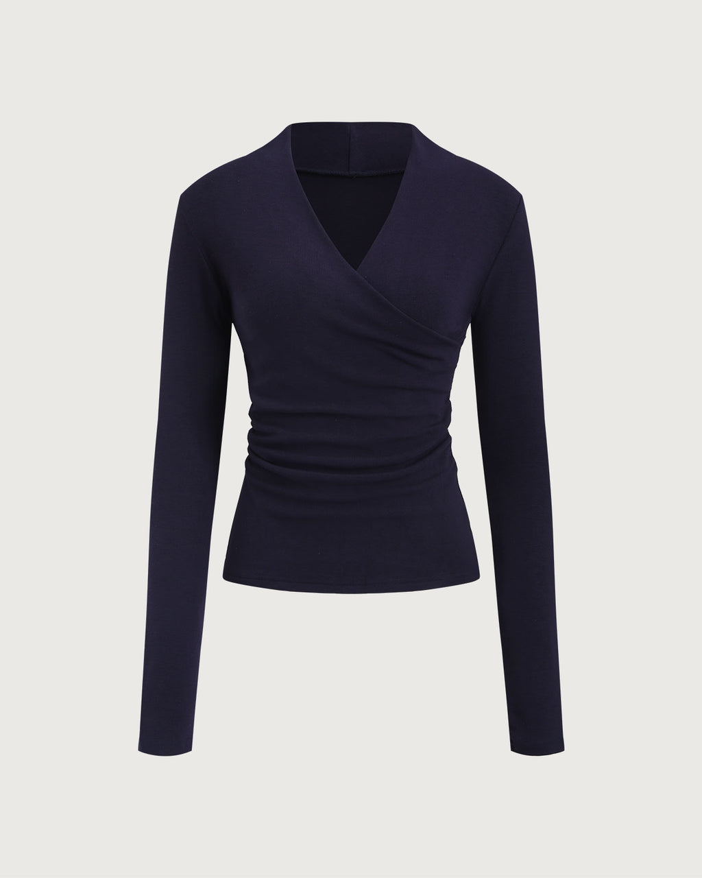Women's Knitted Polyester Tees Tops - RIHOAS