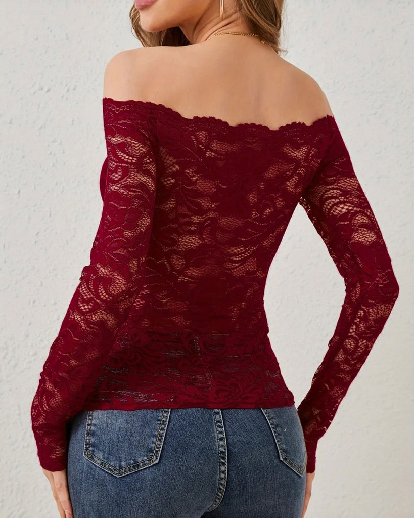 Women's Knitted Polyester Tees Tops - RIHOAS