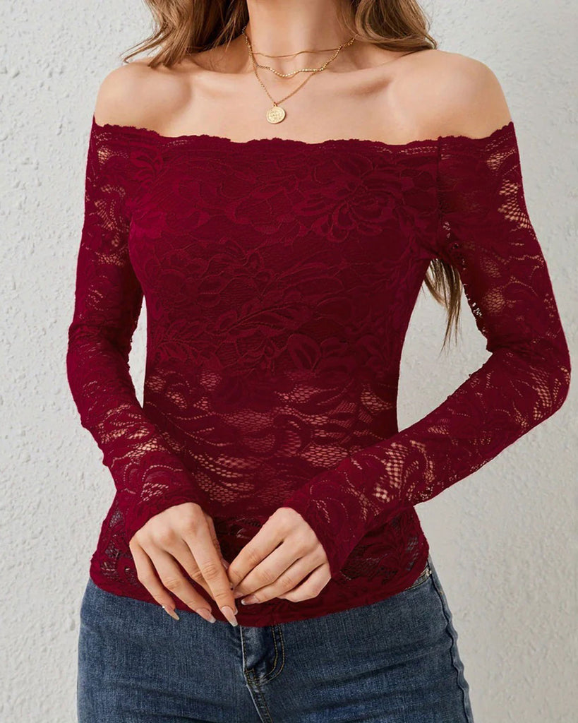 Women's Knitted Polyester Tees Tops - RIHOAS