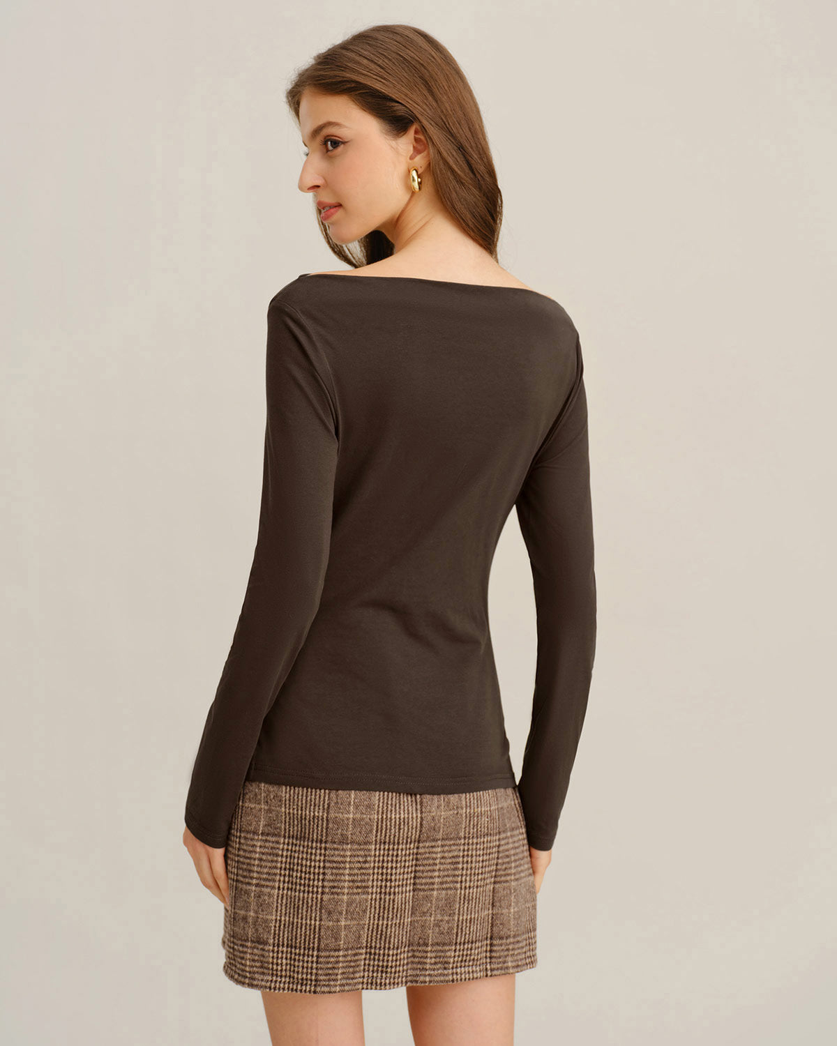 Women's Knitted Polyester Tees Tops - RIHOAS