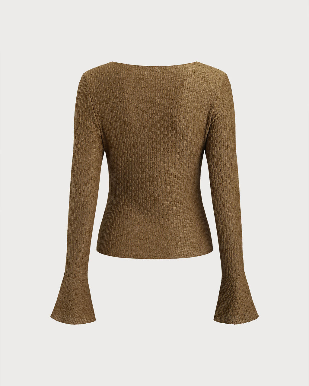 Women's Knitted Polyester Tees Tops - RIHOAS