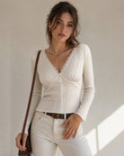 Women's Knitted Polyester Tees - RIHOAS - 02