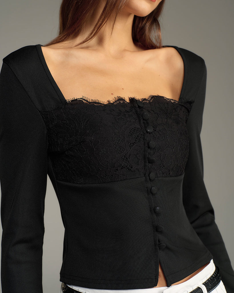 Women's Knitted Polyester Top Tops - RIHOAS
