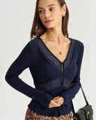 Women's Knitted Polyester Top Tops - RIHOAS