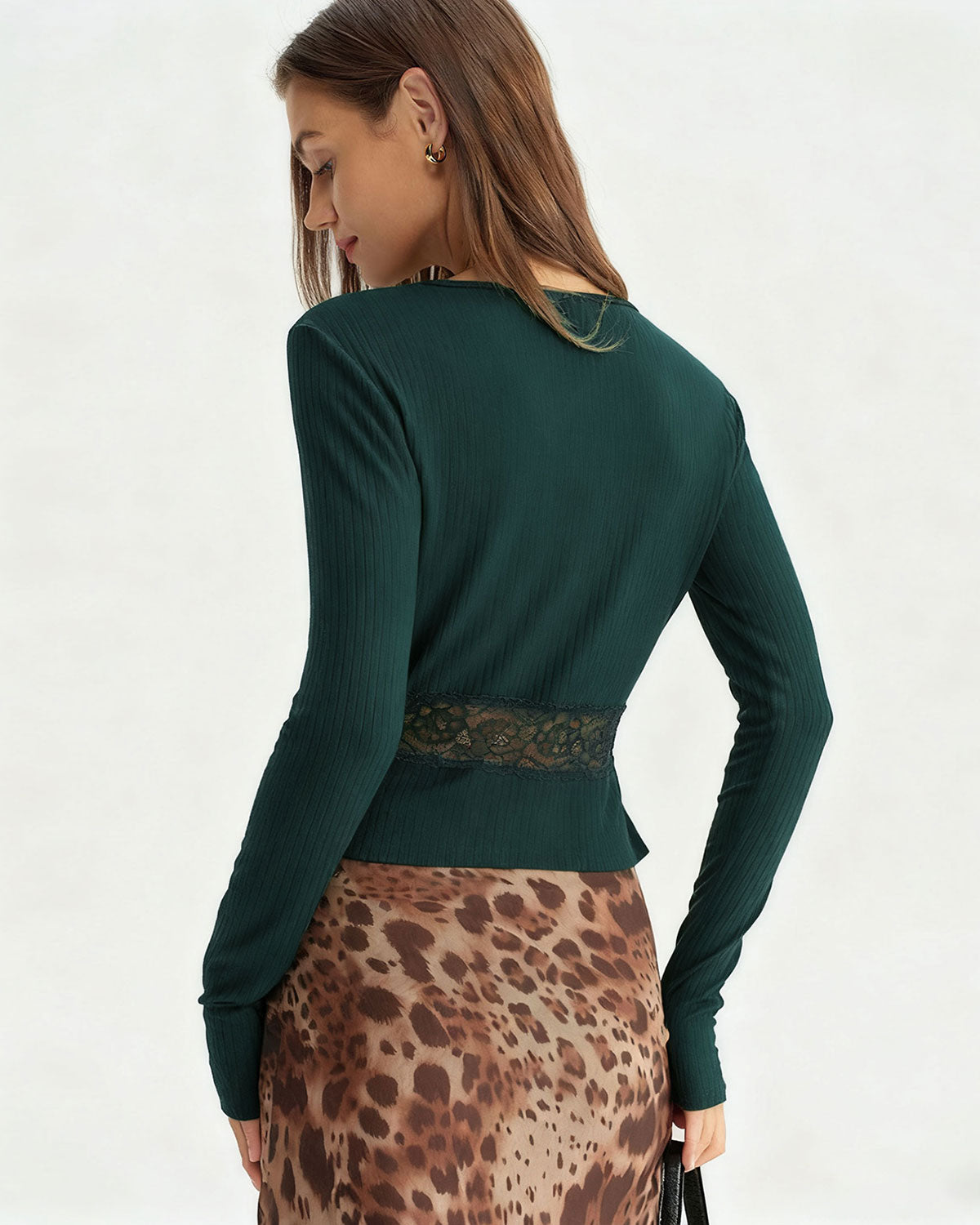 Women's Knitted Polyester Top Tops - RIHOAS