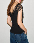 Women's Knitted Polyester Top Tops - RIHOAS