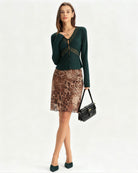 Women's Knitted Polyester Top Tops - RIHOAS