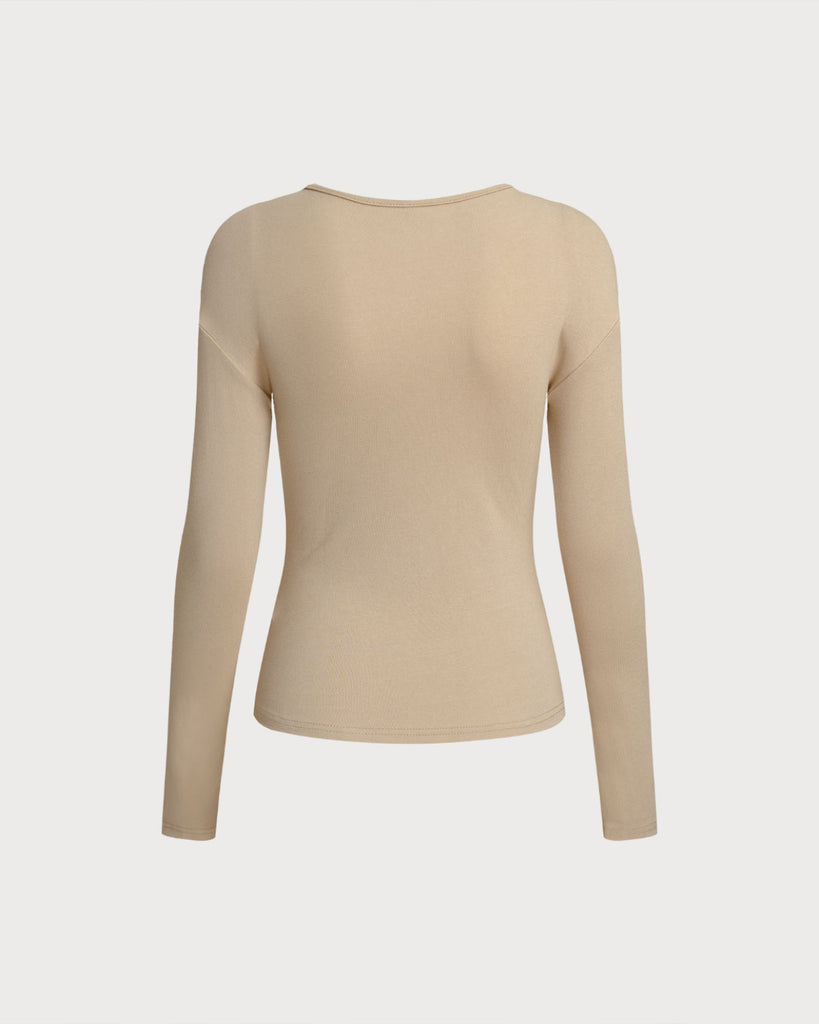 Women's Knitted Polyester Top Tops - RIHOAS