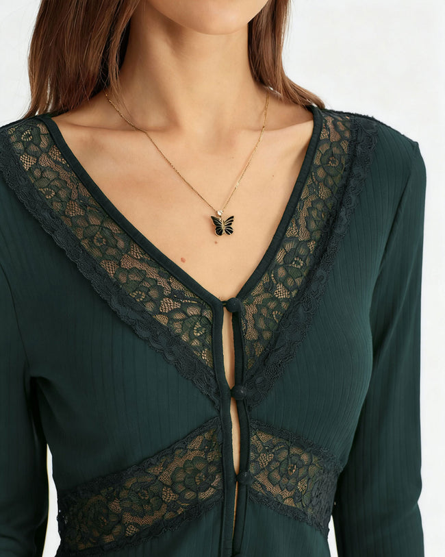 Women's Knitted Polyester Top Tops - RIHOAS