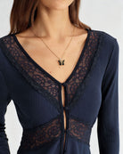 Women's Knitted Polyester Top Tops - RIHOAS