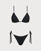 Women's Knitted Polyester Trim Bikini Set Bikinis - RIHOAS