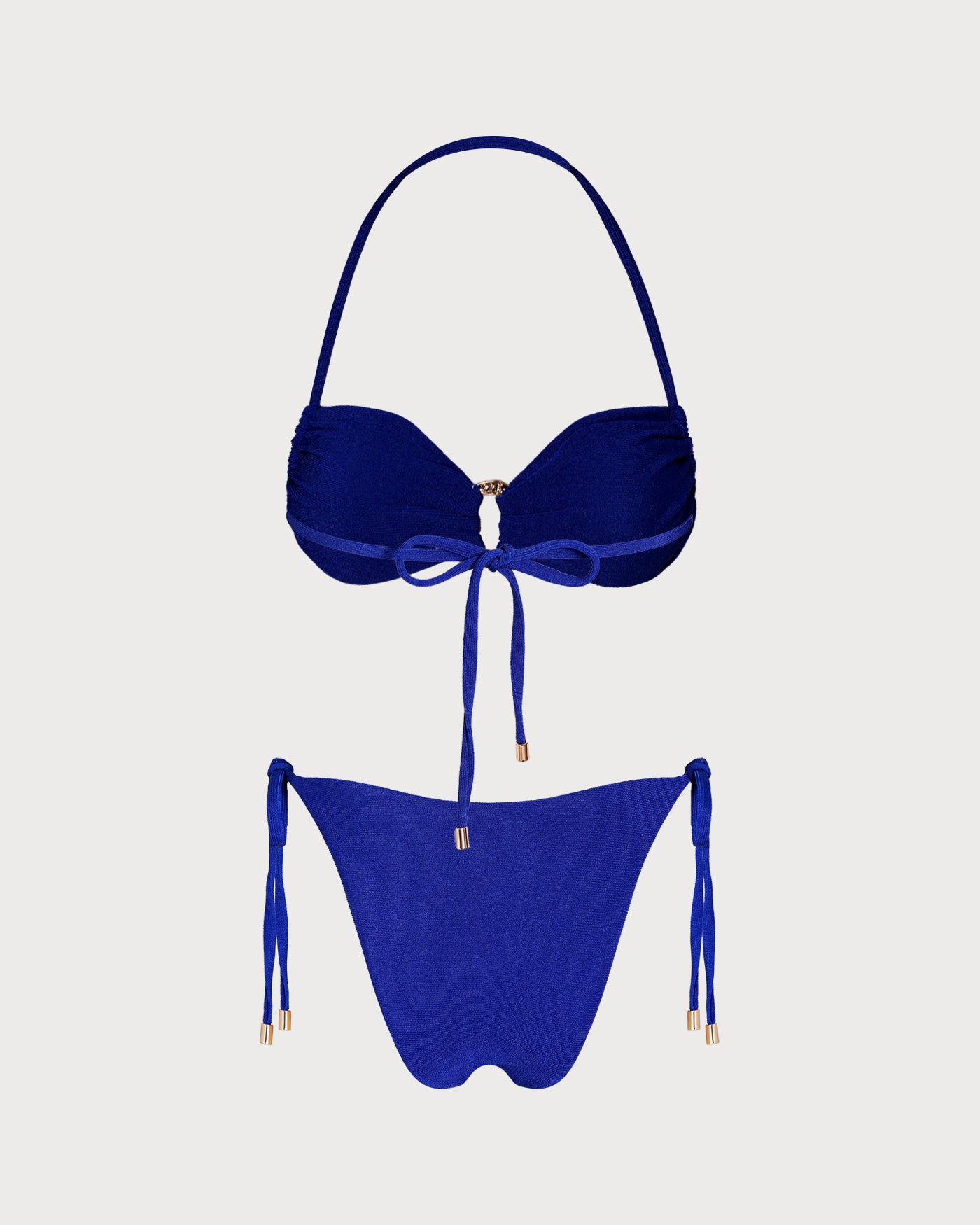 Women's Knitted Polyester Trim Bikini Set Bikinis - RIHOAS