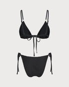 Women's Knitted Polyester Trim Bikini Set Bikinis - RIHOAS