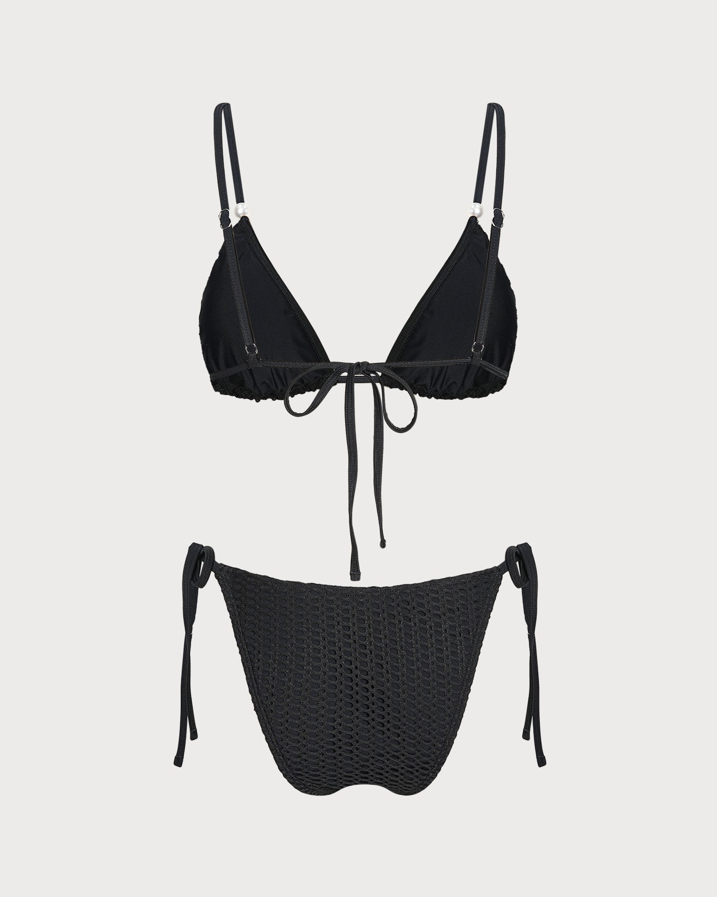 Women's Knitted Polyester Trim Bikini Set Bikinis - RIHOAS