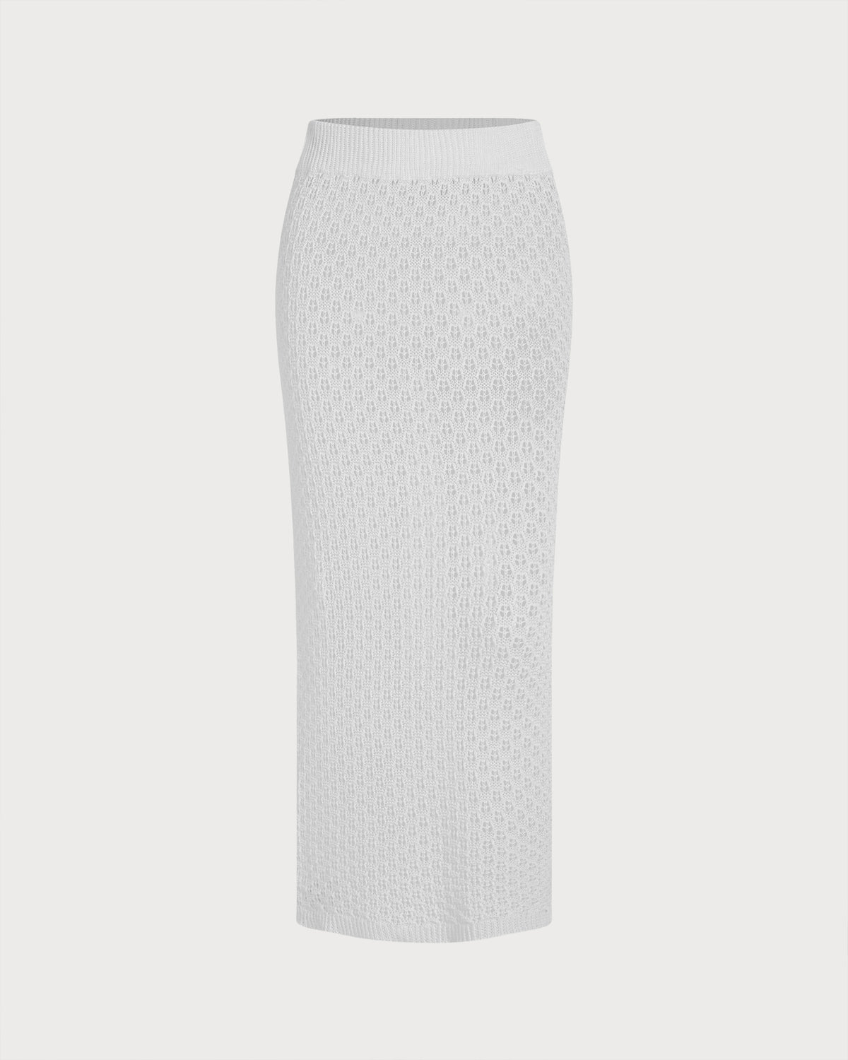 Women's Knitted Polyester Tunic and Bottoms White - RIHOAS