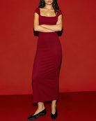 Women's Knitted Rayon Maxi Dress Dresses - RIHOAS