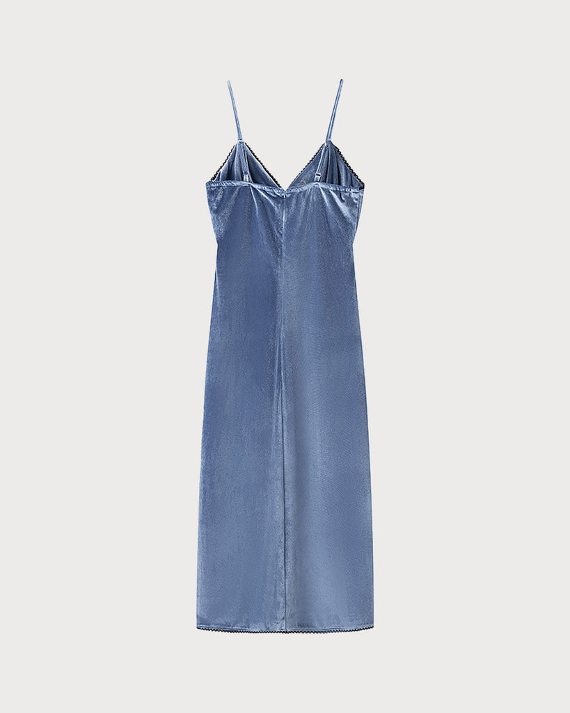 Women's Knitted Velvet Midi Dresses Dresses - RIHOAS
