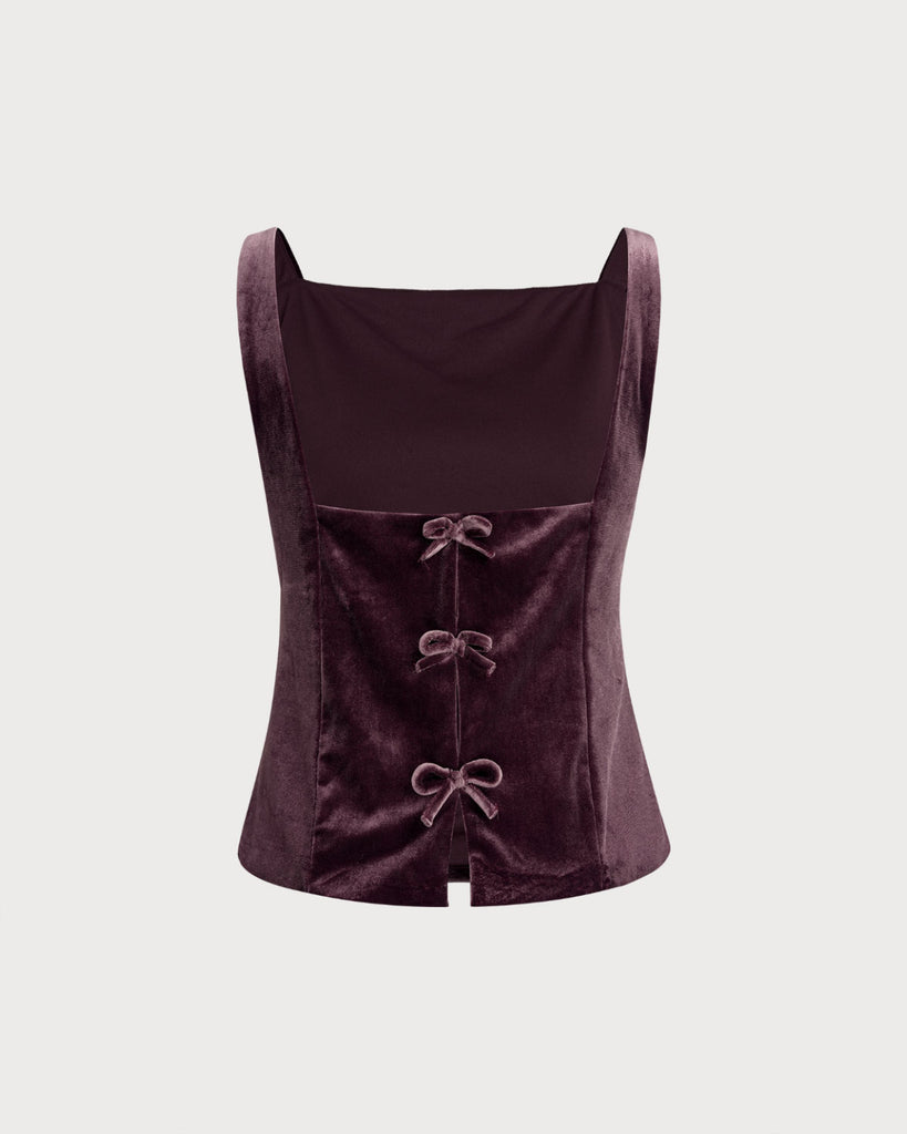 Women's Knitted Velvet Tank Tops Tops - RIHOAS