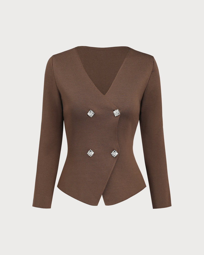 Women's Knitted Viscose Cardigan Sweater Tops - RIHOAS