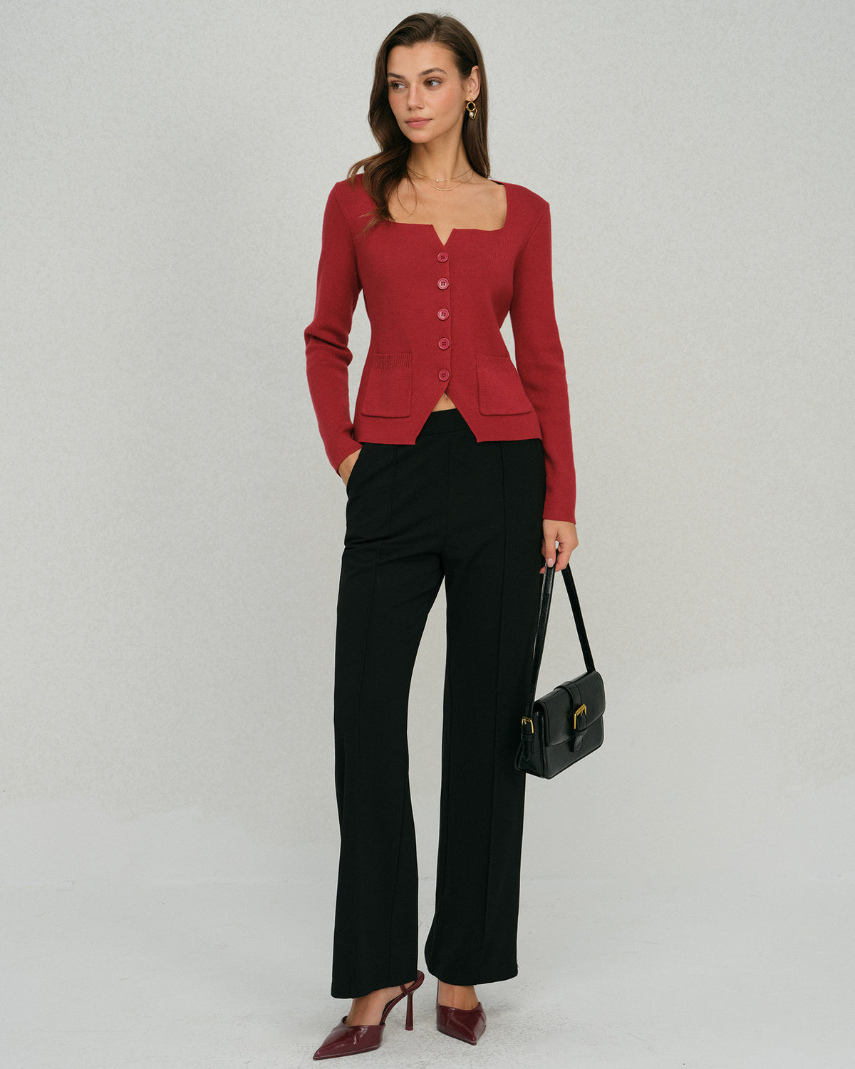 Women's Knitted Viscose Cardigans Tops - RIHOAS