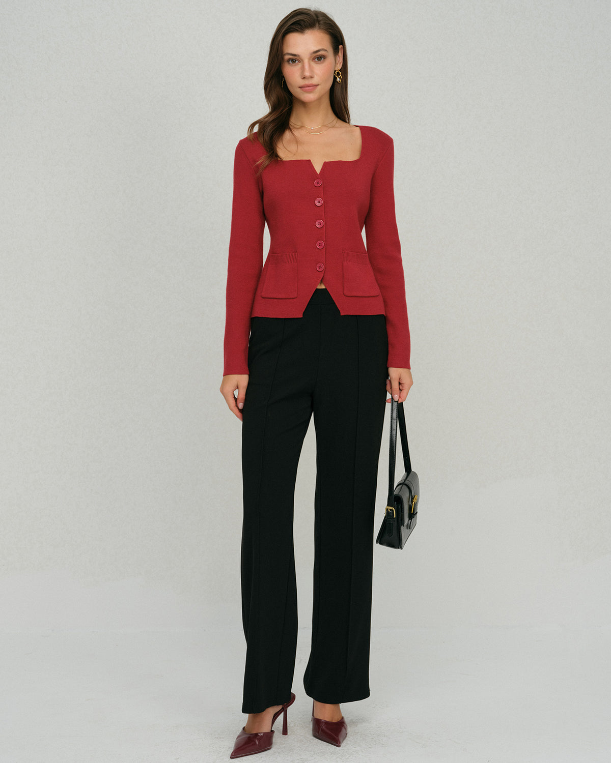 Women's Knitted Viscose Cardigans Tops - RIHOAS