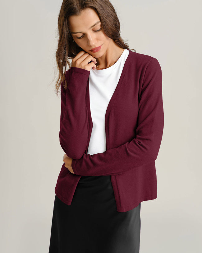Women's Knitted Viscose Cardigans Tops - RIHOAS