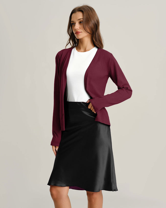 Women's Knitted Viscose Cardigans Tops - RIHOAS