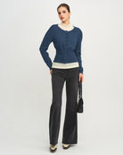 Women's Knitted Viscose Cardigans Tops - RIHOAS