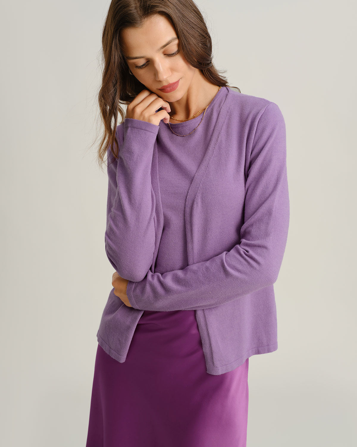 Women's Knitted Viscose Cardigans Tops - RIHOAS