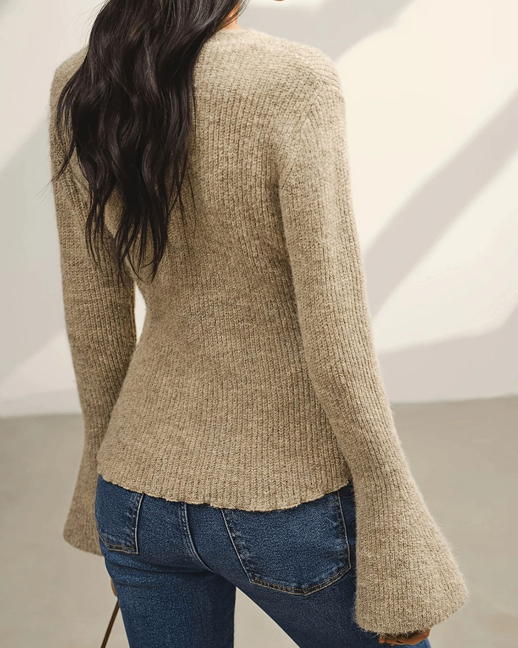 Women's Knitted Viscose Cardigans Tops - RIHOAS