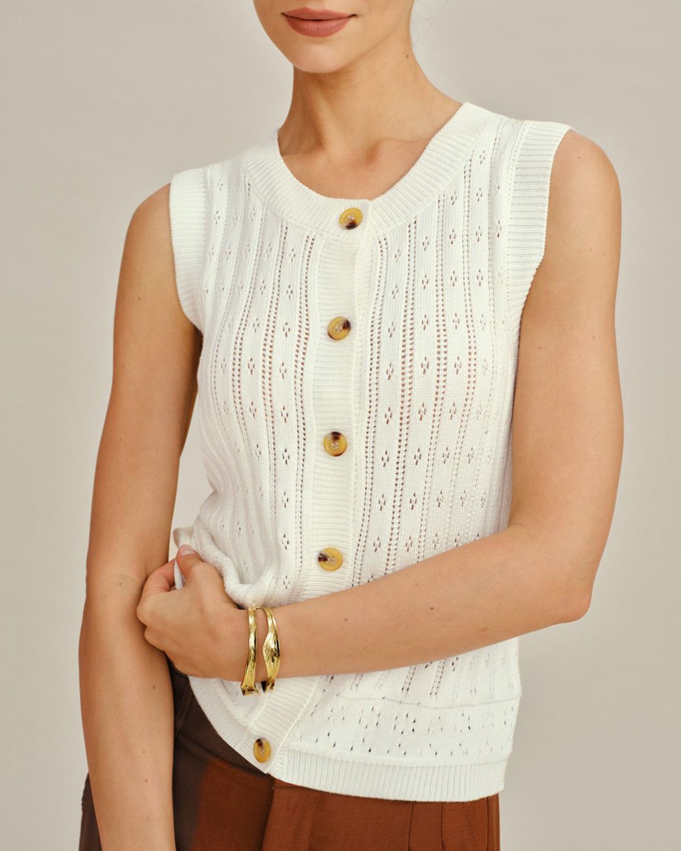 Women's Knitted Viscose Cardigans Tops - RIHOAS