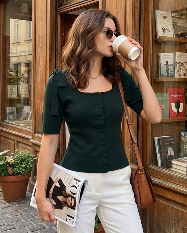 Women's Knitted Viscose Knit Cardigans Tops - RIHOAS