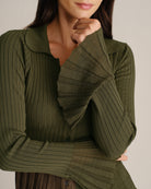 Women's Knitted Viscose Knit Cardigans - RIHOAS - 02