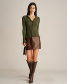 Women's Knitted Viscose Knit Cardigans - RIHOAS - 01