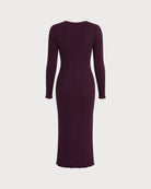Women's Knitted Viscose Knit Dress - RIHOAS - 02