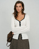 Women's Knitted Viscose Knits Cardigans Tops - RIHOAS