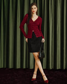 Women's Knitted Viscose Knits Cardigans Tops - RIHOAS