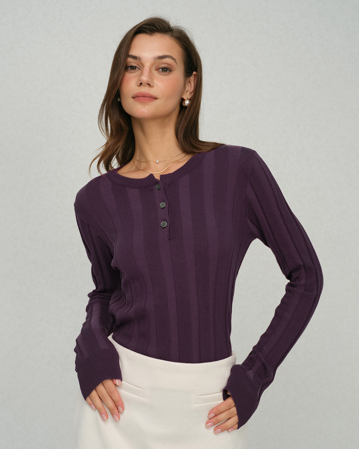 Women's Knitted Viscose Knits Tops - RIHOAS