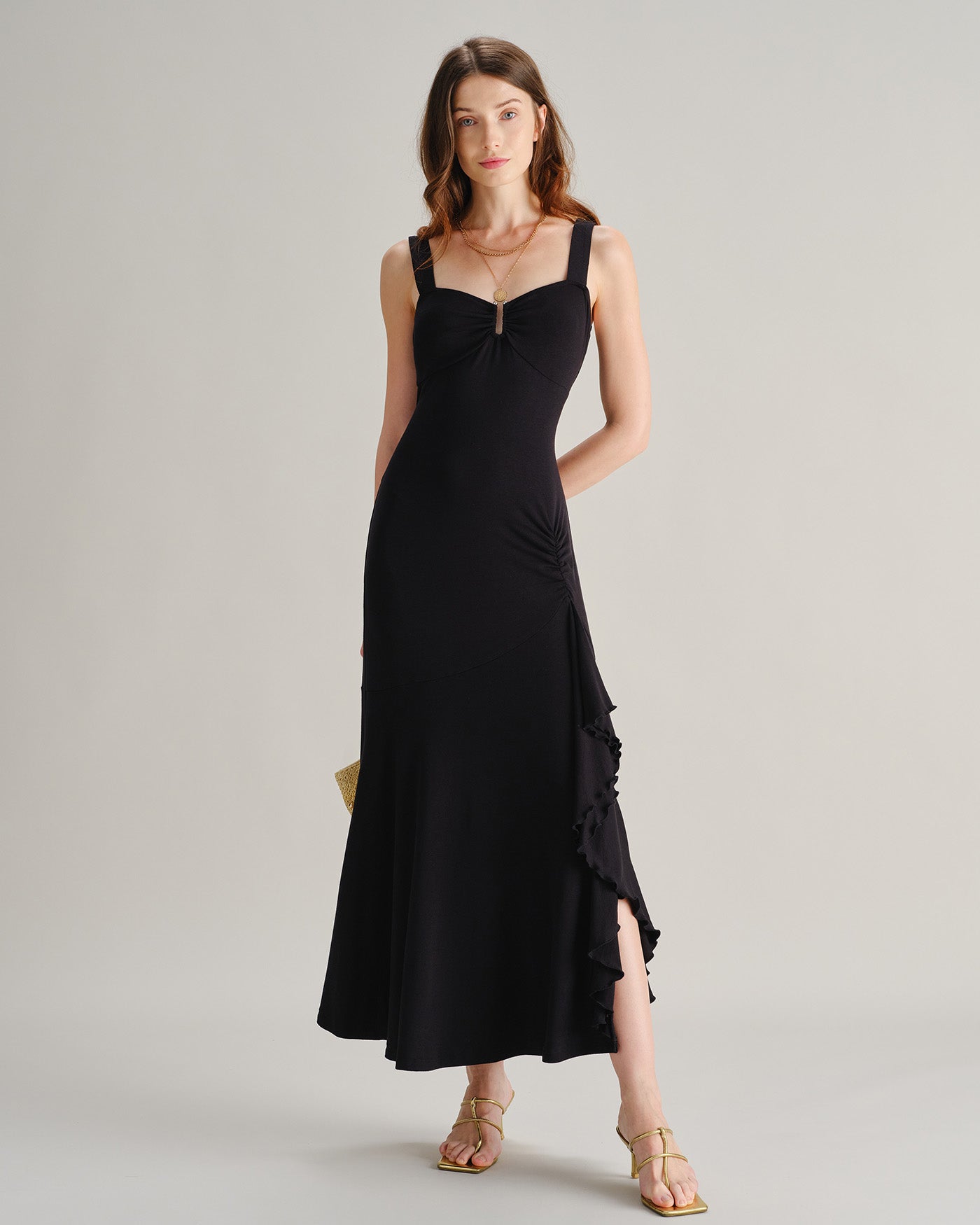 Women's Knitted Viscose Maxi Dresses Dresses - RIHOAS