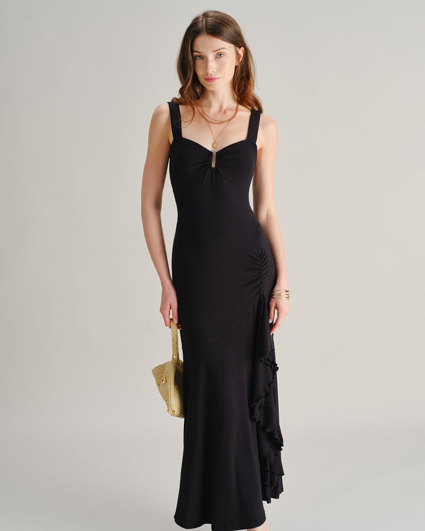 Women's Knitted Viscose Maxi Dresses Dresses - RIHOAS