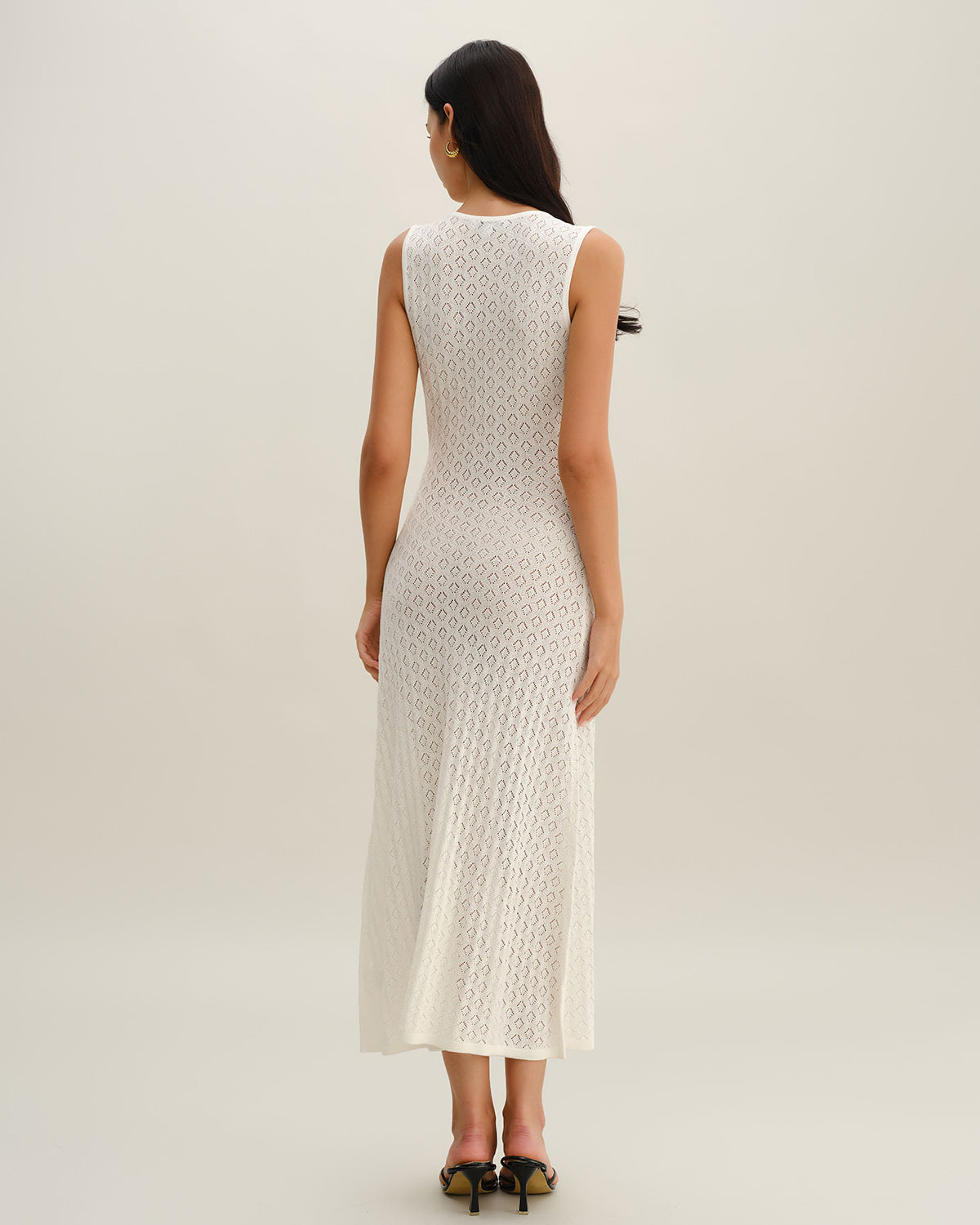 Women's Knitted Viscose Midi Dress Dresses - RIHOAS